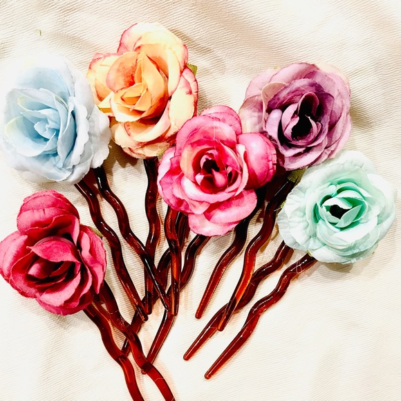 Hurry selling out❣️🌹Rose Top Hair Pins For Lighter set 🤗🙃🤗 - Picture 5 of 7